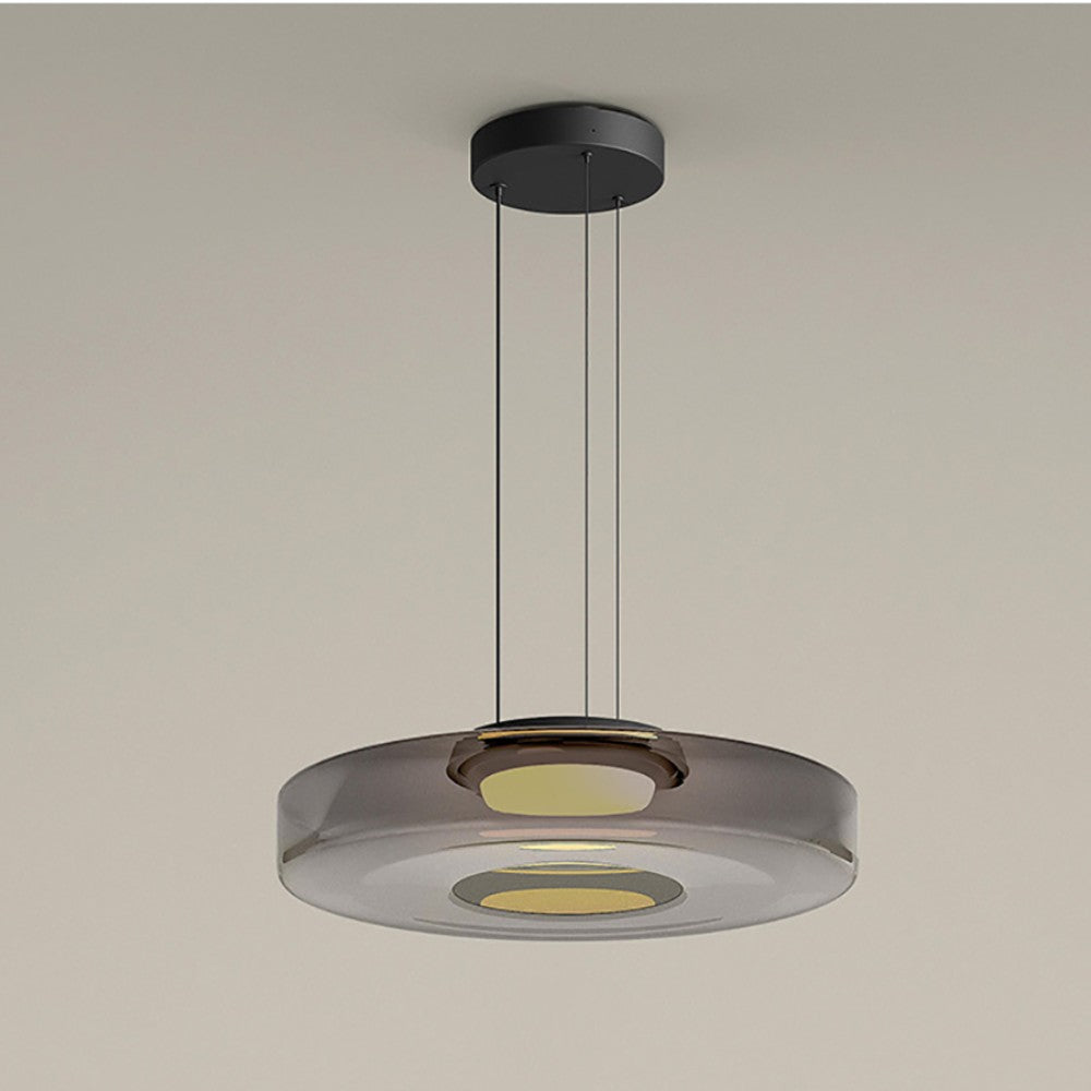 Moderne Deckenlampe mit getöntem Glasdesign