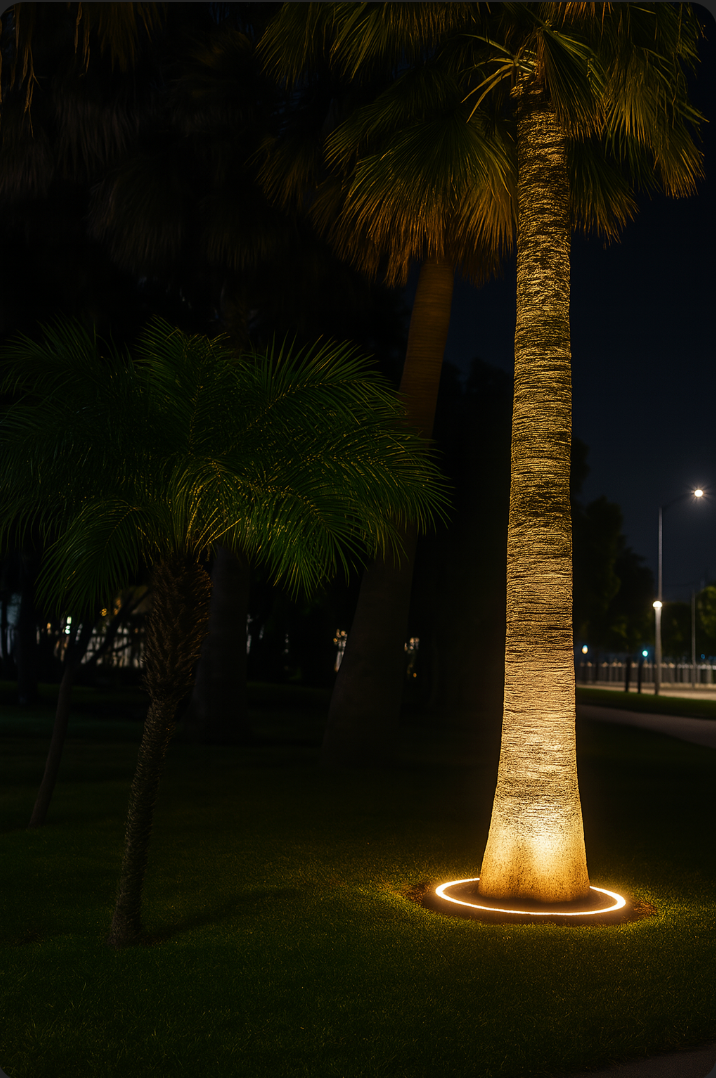 LED-Ringlicht für Baumbeleuchtung im Aussenbereich