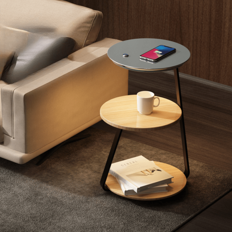 LED Beistelltisch mit Ablage – Modern & Stilvoll