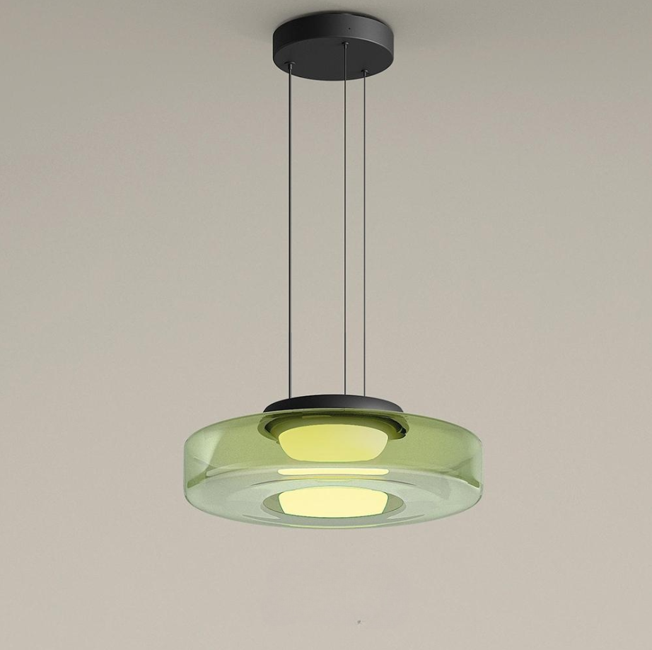 Moderne Deckenlampe mit getöntem Glasdesign