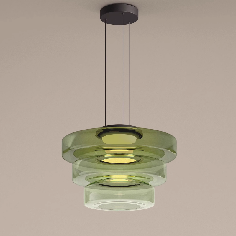 Moderne Deckenlampe mit getöntem Glasdesign