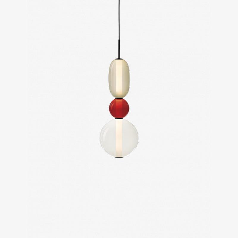 Moderne Glas Deckenlampe – Bunte Pendelleuchte im Skandinavischen Design