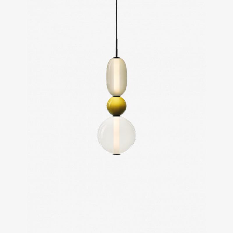 Moderne Glas Deckenlampe – Bunte Pendelleuchte im Skandinavischen Design