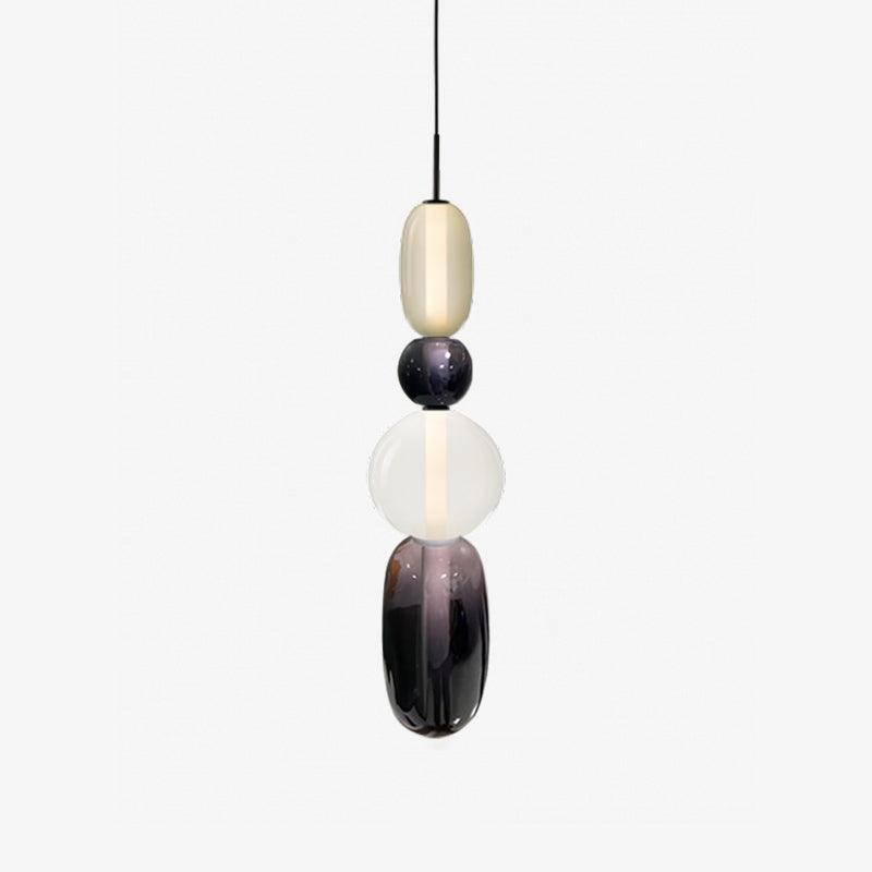 Moderne Glas Deckenlampe – Bunte Pendelleuchte im Skandinavischen Design
