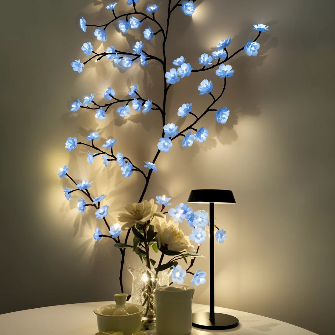 LED-Wandleuchte im Kirschblütenzweig-Design