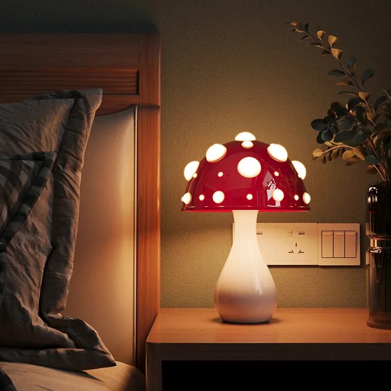Pilzlampe Nachtlicht – Retro LED Leuchte im Pilzdesign