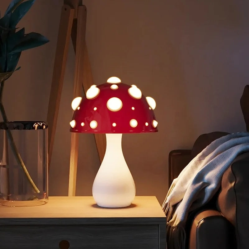 Pilzlampe Nachtlicht – Retro LED Leuchte im Pilzdesign
