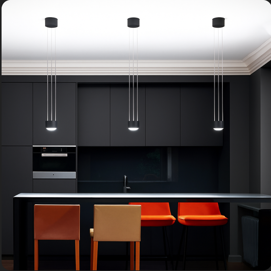 Pendelleuchte im modernen Zylindrischen Design