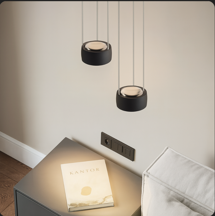 Pendelleuchte im modernen Zylindrischen Design