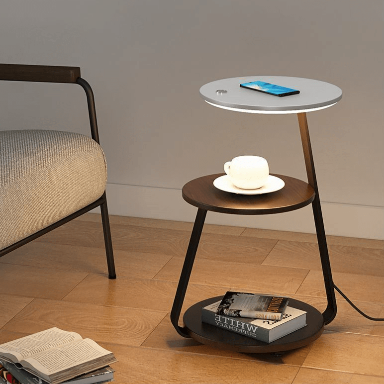 LED Beistelltisch mit Ablage – Modern & Stilvoll