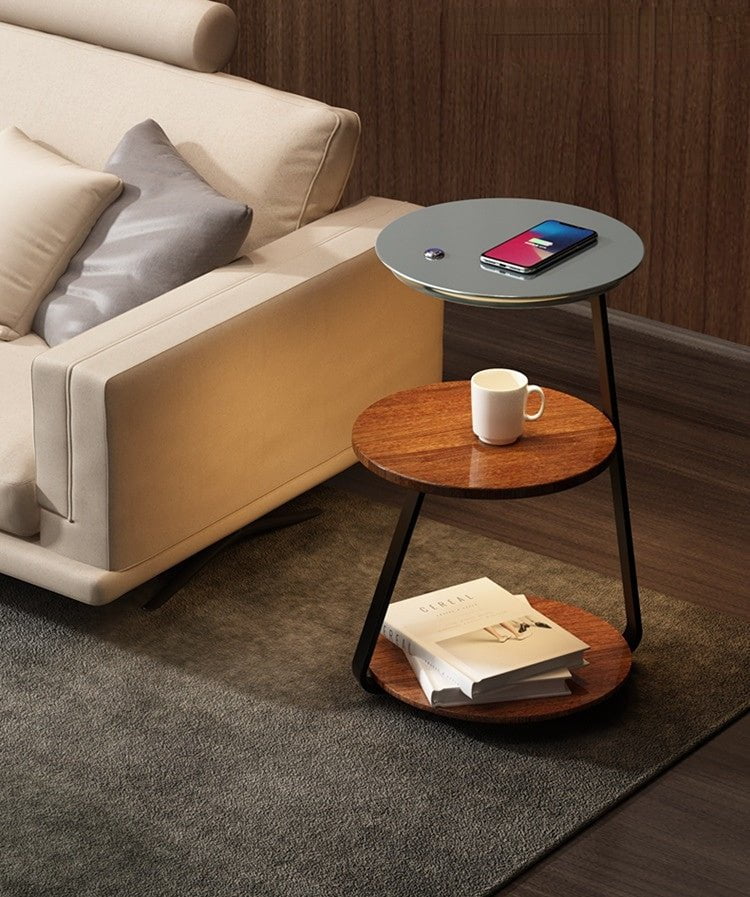 LED Beistelltisch mit Ablage – Modern & Stilvoll
