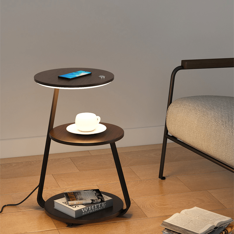 LED Beistelltisch mit Ablage – Modern & Stilvoll