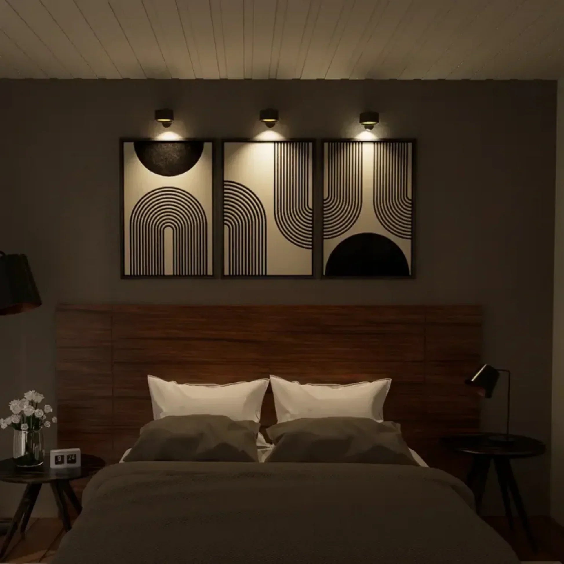 Magnetische LED-Wandleuchte mit USB-Ladung